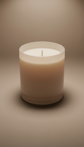 Amber Glass Candle with Cedar